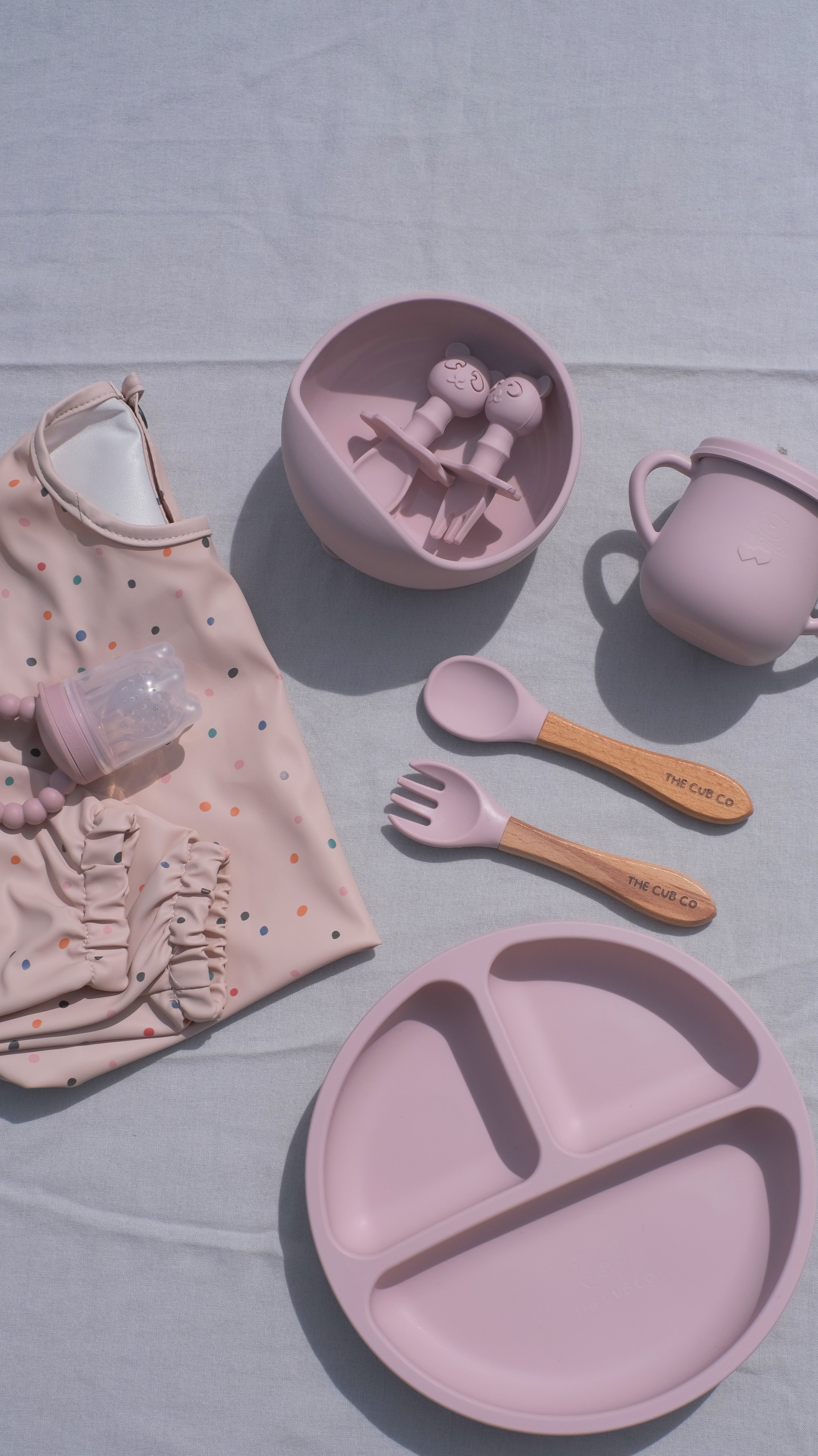 The Cub Co Complete Weaning Set - Pastel Pink