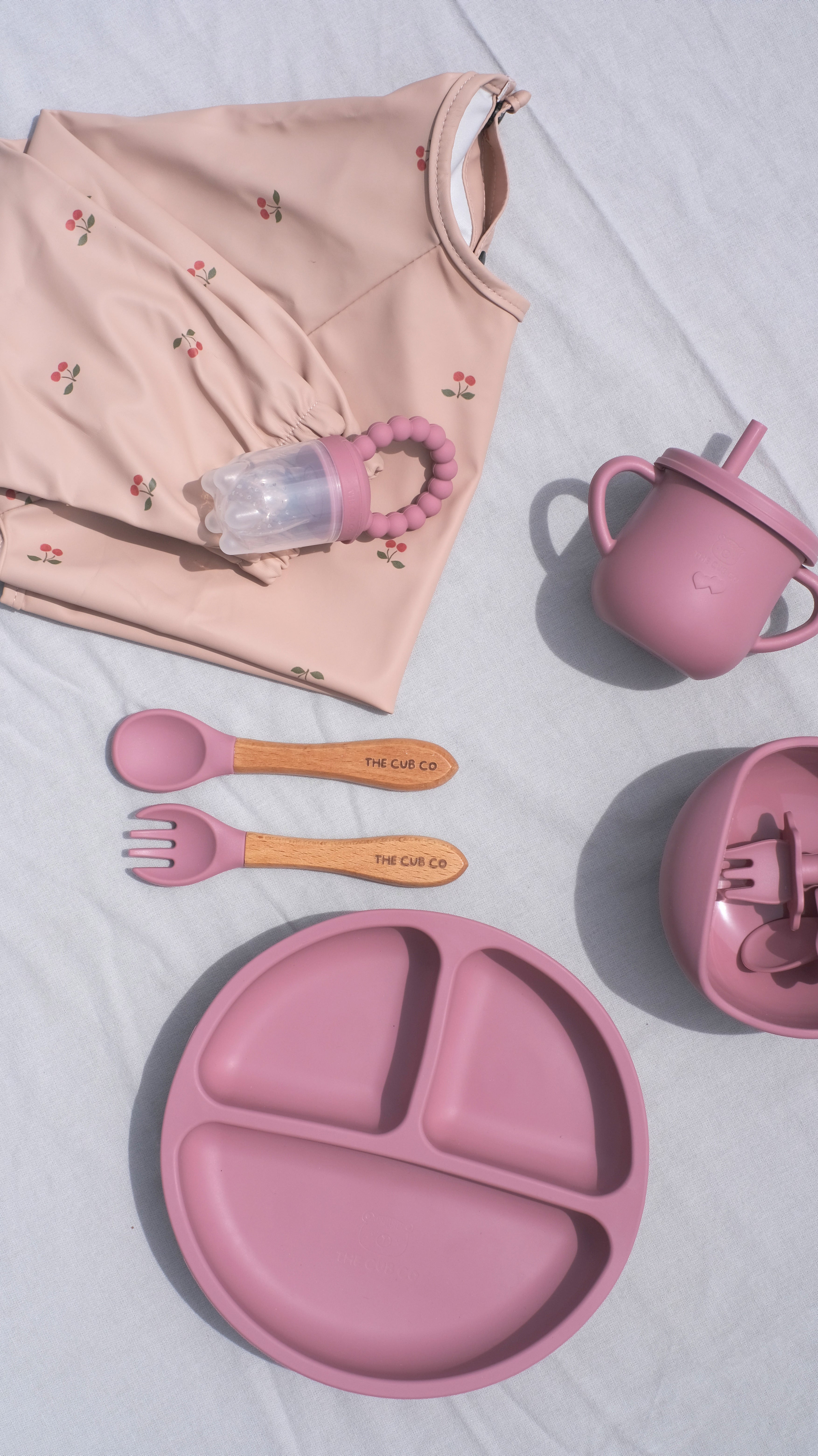The Cub Co Complete Weaning Set - Bright Pink
